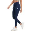 imageODODOS Womens Drawstring Tie Daily Leggings 25quot  28quot High Waist Workout Yoga PantsNavy
