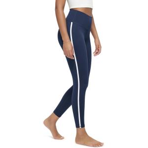 imageODODOS Buttery Soft Lounge Yoga Leggings for Women 23quot  25quot 28quot High Waist Yoga PantsPiping Navy