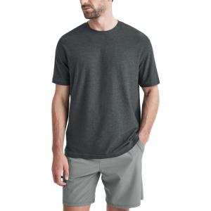 imageODODOS Mens Performance TShirt  Stratum Tech Tee Ultra Soft Moisture Wicking UPF 50 Fitness Shirts  The Ascent SeriesCharcoal Heather