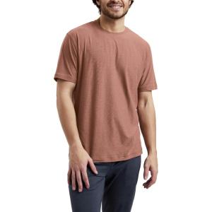 imageODODOS Mens Performance TShirt  Stratum Tech Tee Ultra Soft Moisture Wicking UPF 50 Fitness Shirts  The Ascent SeriesTamarind Heather