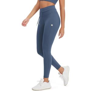 imageODODOS Womens Drawstring Tie Daily Leggings 25quot  28quot High Waist Workout Yoga PantsInk Blue