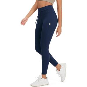 imageODODOS Womens Drawstring Tie Daily Leggings 25quot  28quot High Waist Workout Yoga PantsNavy