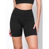 imageODODOS 2Pack High Waist Workout Shorts for Women Tummy Control Workout Gym Athletic Biker Shorts6quot  8quot Inseam1blackblack