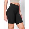 imageODODOS 2Pack High Waist Workout Shorts for Women Tummy Control Workout Gym Athletic Biker Shorts6quot  8quot Inseam1blackblack