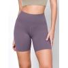 imageODODOS 2Pack High Waist Workout Shorts for Women Tummy Control Workout Gym Athletic Biker Shorts6quot  8quot InseamBlackash Violet
