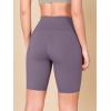 imageODODOS 2Pack High Waist Workout Shorts for Women Tummy Control Workout Gym Athletic Biker Shorts6quot  8quot InseamBlackash Violet