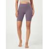 imageODODOS 2Pack High Waist Workout Shorts for Women Tummy Control Workout Gym Athletic Biker Shorts6quot  8quot InseamBlackash Violet