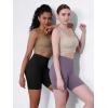 imageODODOS 2Pack High Waist Workout Shorts for Women Tummy Control Workout Gym Athletic Biker Shorts6quot  8quot InseamBlackash Violet