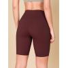 imageODODOS 2Pack High Waist Workout Shorts for Women Tummy Control Workout Gym Athletic Biker Shorts6quot  8quot InseamBlackburgundy