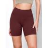 imageODODOS 2Pack High Waist Workout Shorts for Women Tummy Control Workout Gym Athletic Biker Shorts6quot  8quot InseamBlackburgundy