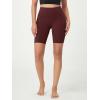 imageODODOS 2Pack High Waist Workout Shorts for Women Tummy Control Workout Gym Athletic Biker Shorts6quot  8quot InseamBlackburgundy