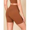 imageODODOS 2Pack High Waist Workout Shorts for Women Tummy Control Workout Gym Athletic Biker Shorts6quot  8quot InseamBlackcaramel