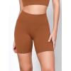 imageODODOS 2Pack High Waist Workout Shorts for Women Tummy Control Workout Gym Athletic Biker Shorts6quot  8quot InseamBlackcaramel