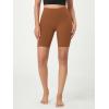 imageODODOS 2Pack High Waist Workout Shorts for Women Tummy Control Workout Gym Athletic Biker Shorts6quot  8quot InseamBlackcaramel