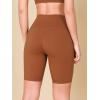 imageODODOS 2Pack High Waist Workout Shorts for Women Tummy Control Workout Gym Athletic Biker Shorts6quot  8quot InseamBlackcaramel