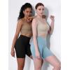 imageODODOS 2Pack High Waist Workout Shorts for Women Tummy Control Workout Gym Athletic Biker Shorts6quot  8quot InseamBlackchambray