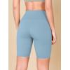 imageODODOS 2Pack High Waist Workout Shorts for Women Tummy Control Workout Gym Athletic Biker Shorts6quot  8quot InseamBlackchambray