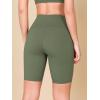 imageODODOS 2Pack High Waist Workout Shorts for Women Tummy Control Workout Gym Athletic Biker Shorts6quot  8quot InseamBlackdark Olive