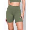 imageODODOS 2Pack High Waist Workout Shorts for Women Tummy Control Workout Gym Athletic Biker Shorts6quot  8quot InseamBlackdark Olive