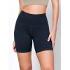 imageODODOS 2Pack High Waist Workout Shorts for Women Tummy Control Workout Gym Athletic Biker Shorts6quot  8quot InseamBlackdeep Navy