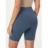 imageODODOS 2Pack High Waist Workout Shorts for Women Tummy Control Workout Gym Athletic Biker Shorts6quot  8quot InseamBlackink Blue