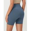 imageODODOS 2Pack High Waist Workout Shorts for Women Tummy Control Workout Gym Athletic Biker Shorts6quot  8quot InseamBlackink Blue