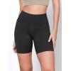 imageODODOS 2Pack High Waist Workout Shorts for Women Tummy Control Workout Gym Athletic Biker Shorts6quot  8quot InseamBlackonyx Black Grey