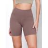 imageODODOS 2Pack High Waist Workout Shorts for Women Tummy Control Workout Gym Athletic Biker Shorts6quot  8quot InseamBlackpurple Taupe