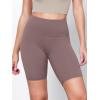 imageODODOS 2Pack High Waist Workout Shorts for Women Tummy Control Workout Gym Athletic Biker Shorts6quot  8quot InseamBlackpurple Taupe