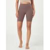 imageODODOS 2Pack High Waist Workout Shorts for Women Tummy Control Workout Gym Athletic Biker Shorts6quot  8quot InseamBlackpurple Taupe