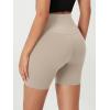 imageODODOS 2Pack High Waist Workout Shorts for Women Tummy Control Workout Gym Athletic Biker Shorts6quot  8quot InseamBlacktaupe
