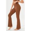 imageODODOS Cloud Feeling Flared Yoga Pants for Women High Waist Casual Bootleg Lounge Pants 30quot32quot InseamCaramel