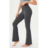 imageODODOS Cloud Feeling Flared Yoga Pants for Women High Waist Casual Bootleg Lounge Pants 30quot32quot InseamCharcoal