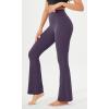 imageODODOS Cloud Feeling Flared Yoga Pants for Women High Waist Casual Bootleg Lounge Pants 30quot32quot InseamDark Purple