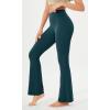 imageODODOS Cloud Feeling Flared Yoga Pants for Women High Waist Casual Bootleg Lounge Pants 30quot32quot InseamForest Teal