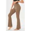imageODODOS Cloud Feeling Flared Yoga Pants for Women High Waist Casual Bootleg Lounge Pants 30quot32quot InseamLight Brown