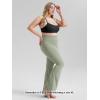 imageODODOS Cloud Feeling Flared Yoga Pants for Women High Waist Casual Bootleg Lounge Pants 30quot32quot InseamLime Stone