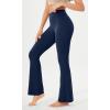 imageODODOS Cloud Feeling Flared Yoga Pants for Women High Waist Casual Bootleg Lounge Pants 30quot32quot InseamNavy