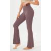 imageODODOS Cloud Feeling Flared Yoga Pants for Women High Waist Casual Bootleg Lounge Pants 30quot32quot InseamPurple Taupe