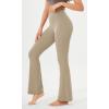 imageODODOS Cloud Feeling Flared Yoga Pants for Women High Waist Casual Bootleg Lounge Pants 30quot32quot InseamShaker Beige