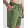 imageODODOS Mens Athletic Shorts with Pockets 5quot  7quot  9quot Inseam Quick Dry Lightweight Workout Gym Running ShortsArmy Green