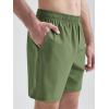 imageODODOS Mens Athletic Shorts with Pockets 5quot  7quot  9quot Inseam Quick Dry Lightweight Workout Gym Running ShortsArmy Green