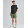 imageODODOS Mens Athletic Shorts with Pockets 5quot  7quot  9quot Inseam Quick Dry Lightweight Workout Gym Running ShortsArmy Green
