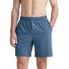 imageODODOS Mens Athletic Shorts with Pockets 5quot  7quot  9quot Inseam Quick Dry Lightweight Workout Gym Running ShortsBlue