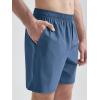 imageODODOS Mens Athletic Shorts with Pockets 5quot  7quot  9quot Inseam Quick Dry Lightweight Workout Gym Running ShortsBlue