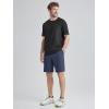 imageODODOS Mens Athletic Shorts with Pockets 5quot  7quot  9quot Inseam Quick Dry Lightweight Workout Gym Running ShortsBlue Navy