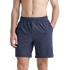 imageODODOS Mens Athletic Shorts with Pockets 5quot  7quot  9quot Inseam Quick Dry Lightweight Workout Gym Running ShortsBlue Navy