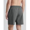 imageODODOS Mens Athletic Shorts with Pockets 5quot  7quot  9quot Inseam Quick Dry Lightweight Workout Gym Running ShortsGray