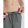 imageODODOS Mens Athletic Shorts with Pockets 5quot  7quot  9quot Inseam Quick Dry Lightweight Workout Gym Running ShortsGray