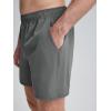 imageODODOS Mens Athletic Shorts with Pockets 5quot  7quot  9quot Inseam Quick Dry Lightweight Workout Gym Running ShortsGray